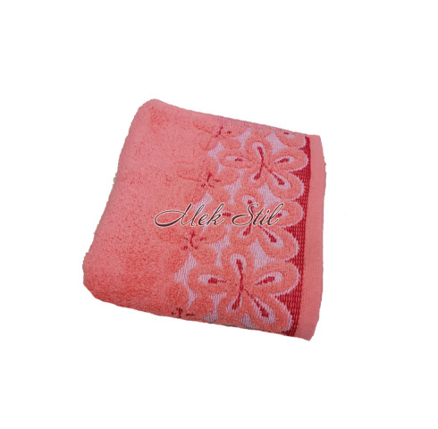 Хавлиена кърпа - микропамук модел Данте цвят корал